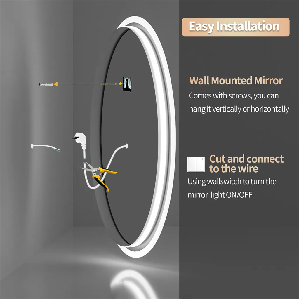 Specchio Bagno LED WISFOR 60cm: Sicurezza e Risparmio Energetico - 14