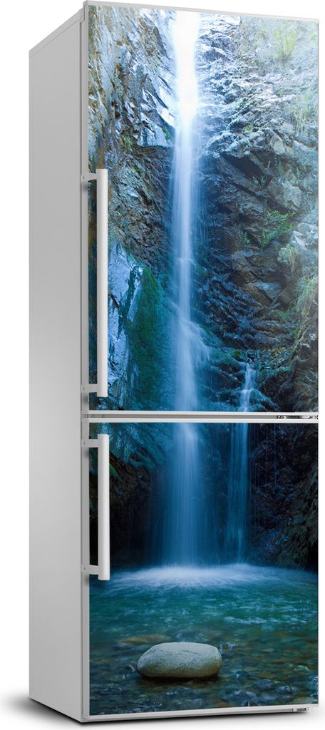 Tulup Kühlschrankdekoration - 70x190 cm - Aufkleber auf dem Kühlschrank - Landschaft Wasserfall