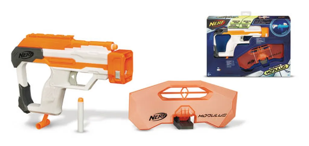 Blaster Motorisé Nerf N-Strike Elite XD Modulus et Chargeur de 10 Fléchettes