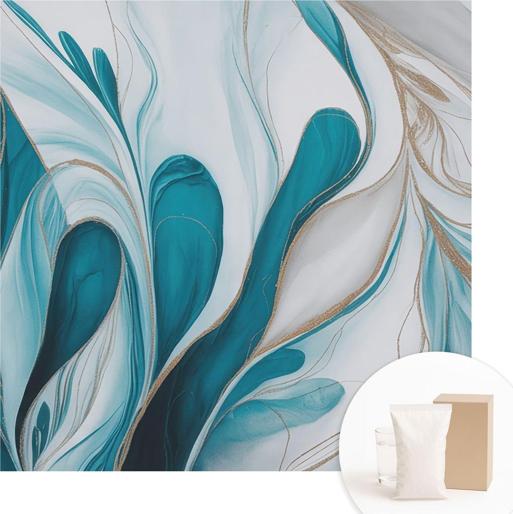 Fototapete - Wandbilder für Wohnzimmer - 250x250 cm - Dekorative Wandfolie - Modernes Design für Wanddekoration - Tapeten für Innenräume - Flui...