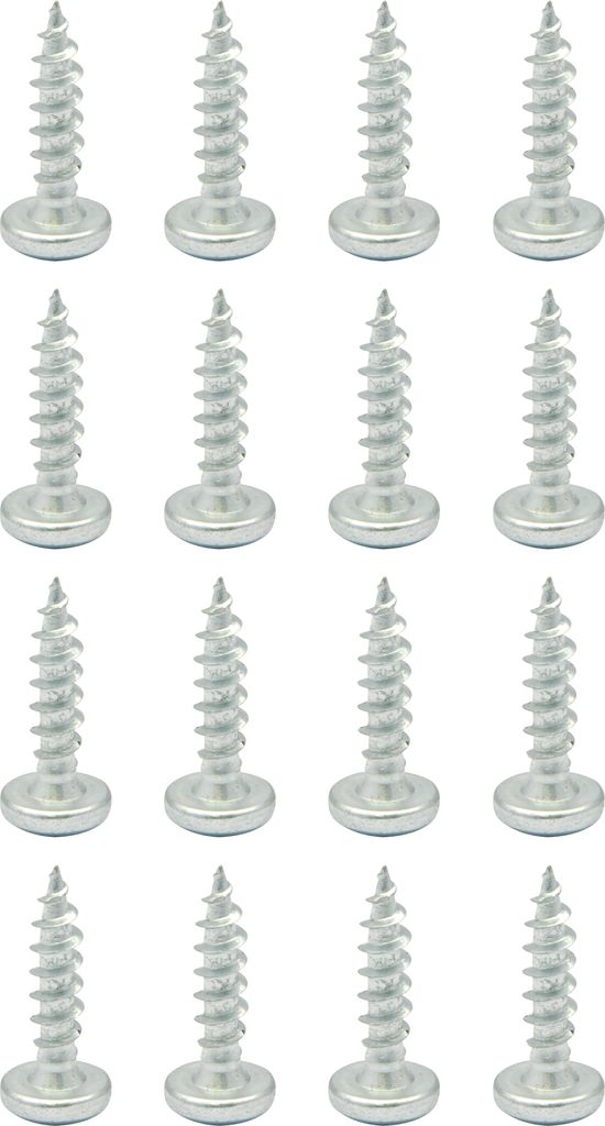 WAGNER Befestigungsschrauben 16tlg. Set - 5 x 20 mm, individuell mit TENO System kombinierbar, Stahl verzinkt - 12990416