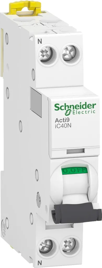 Disjoncteur de Protection pour Circuit d'Éclairage 6A Acti9 iC40N Courbe B