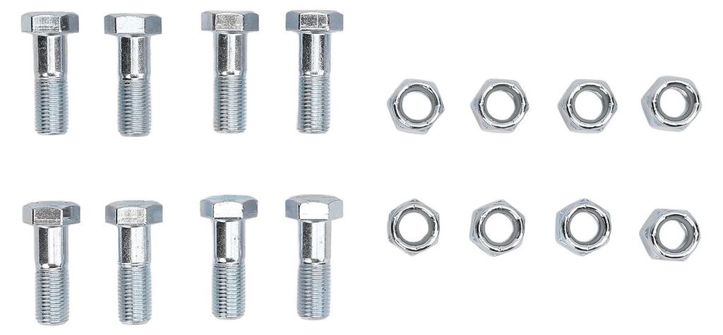 Antriebswellenmuttern- und Schraubensatz 509045P, vordere Ausführung, robuste Metallkonstruktion, Kardanwellenmuttern- und Schraubensatz für Disc...