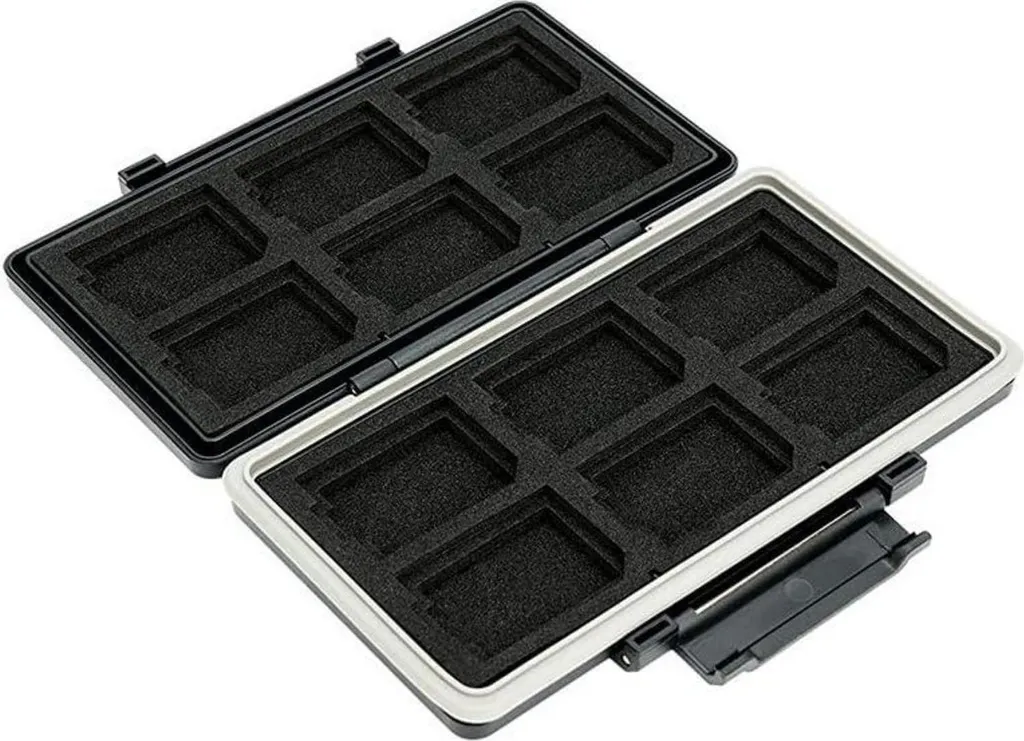 Étui pour cartes mémoire 12 SD et 12 CFexpress Type A résistant à l'eau