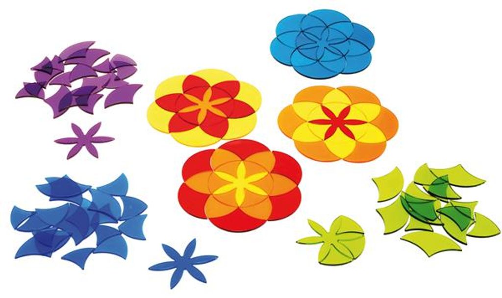 Eduplay Acryl Spielzeug Mandala Blumen Set - bunte Formen
