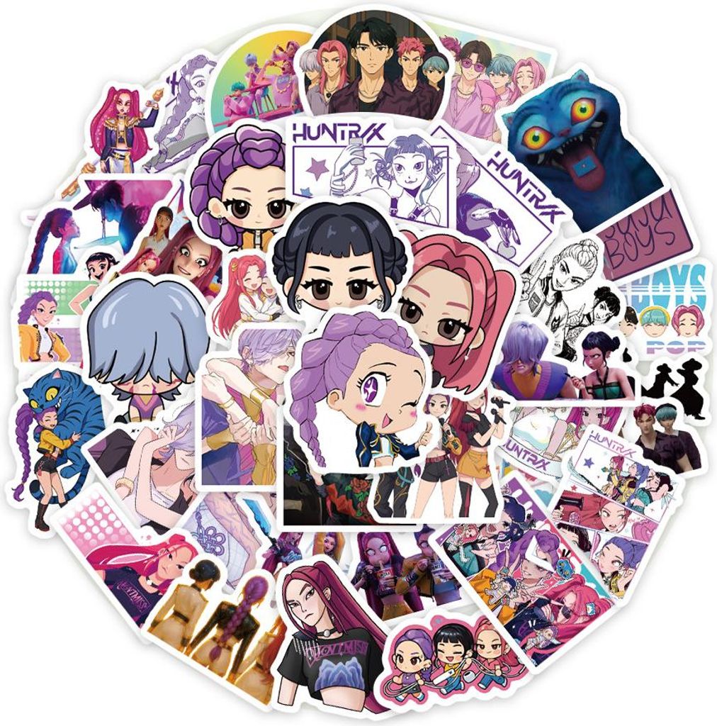 74 kusů K-Pop démon čarodějnice dívka & ďábel chlapec Obrázek produktu 