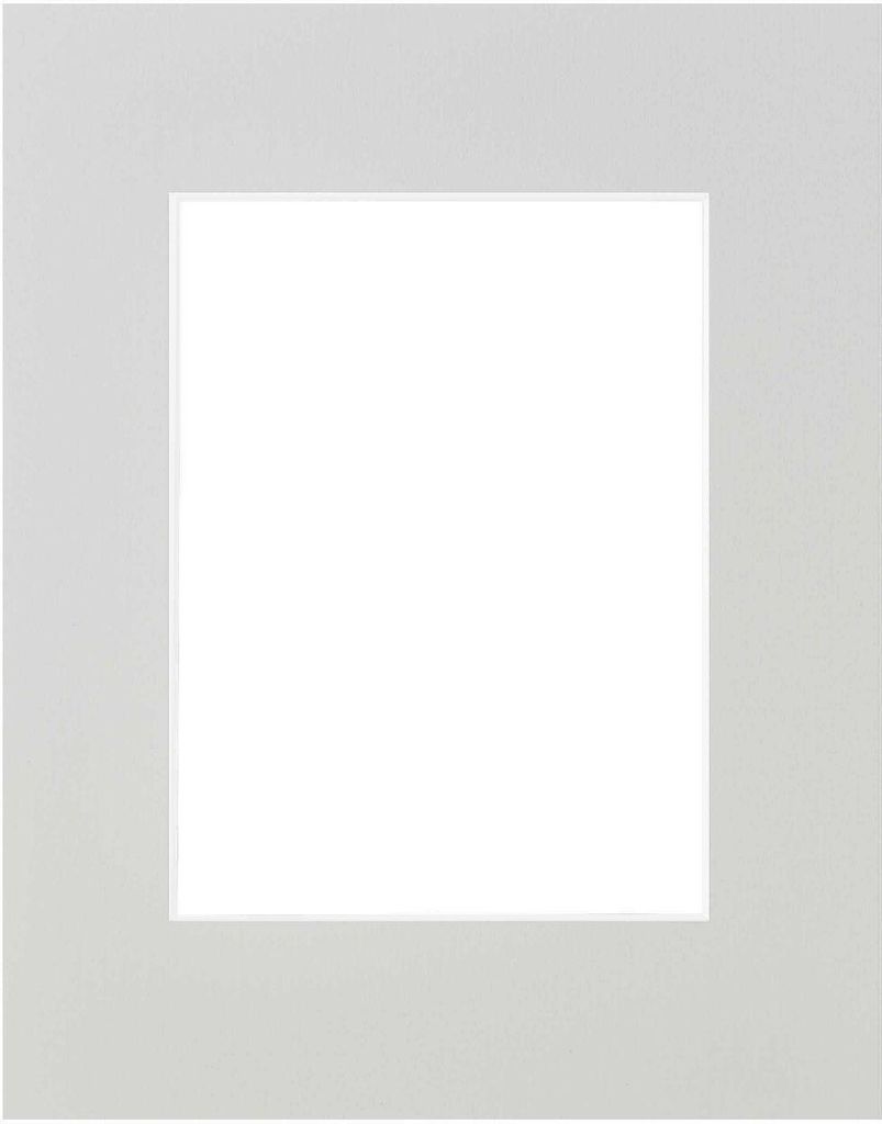 Nielsen Fertig-Passepartout 24x30cm für 15x20cm wachsgrau