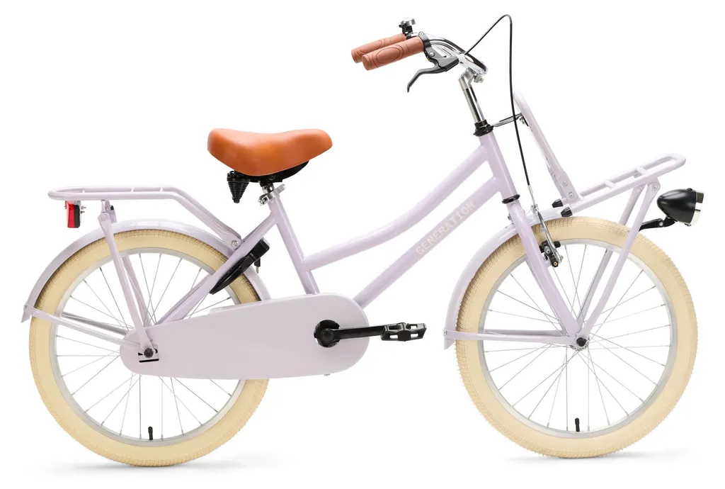 Vélo de ville 20 pouces avec porte-bagages Urban Violet Génération