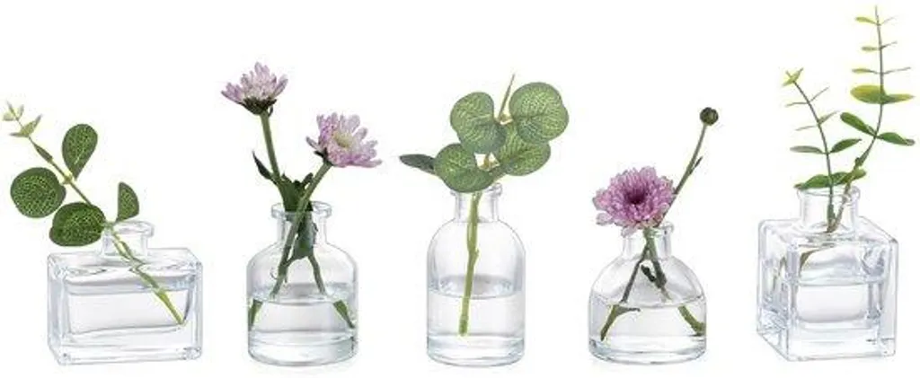 Petit Vase de Table Stable en Verre pour Décorer les Espaces Étroits