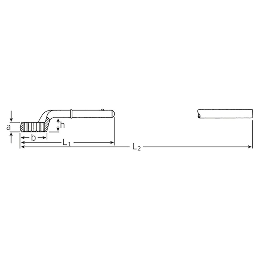 STAHLWILLE Zugringschlüssel SW 41mm L.265mm