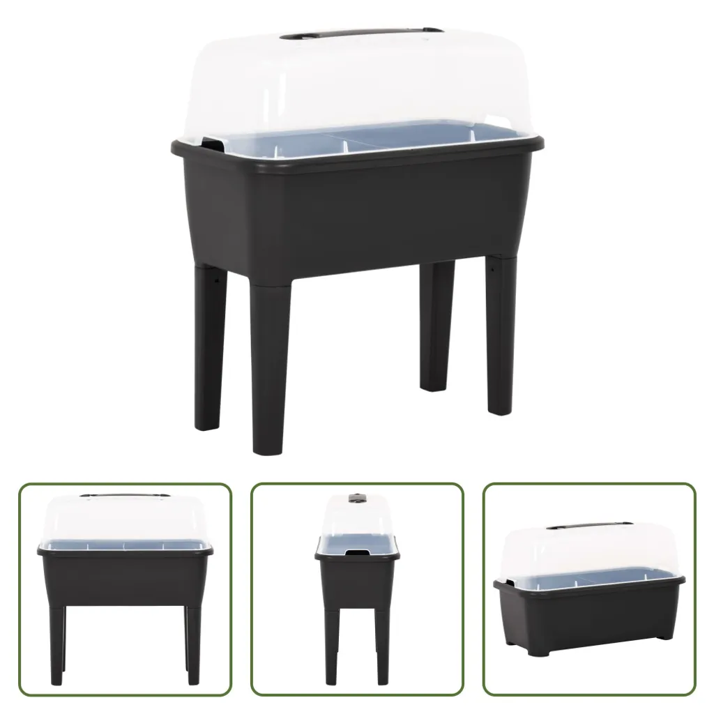 Carré potager surélevé en plastique résistant 77 cm pour Balcon - 10