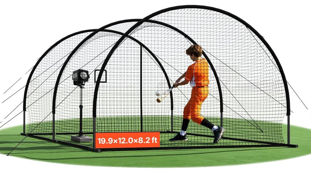 Cage de frappe de baseball VEVOR (semi-circulaire) Filet Image du produit 