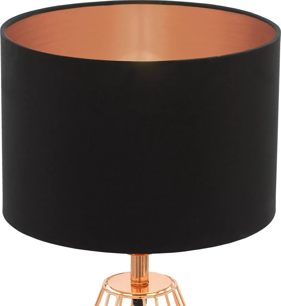 Lampada Eglo Carlton 2 Rame e Nero: Illuminazione d'Atmosfera Moderna - 10