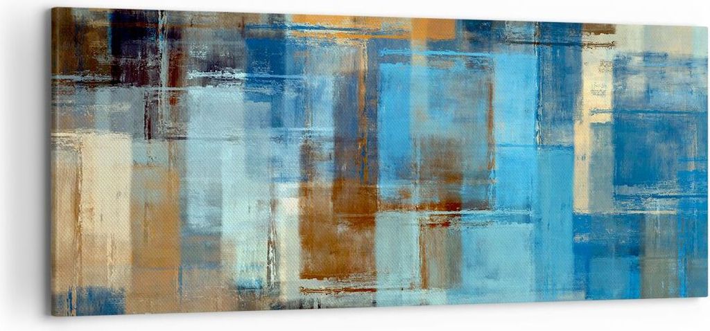 Bild auf Leinwand - Leinwandbild - Abstraktion modern - 120x50cm - Wand Bild - Wanddeko - Leinwanddruck - Bilder - Kunstdruck - Wanddekoration - Le...