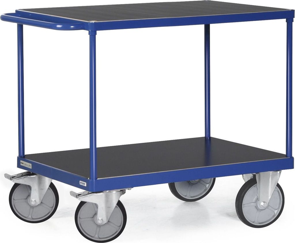 Bako Logistiksysteme Tischwagen F600 mit 2 Ladeflächen und Schiebegriff 600kg Tragkraft 1200x800mm