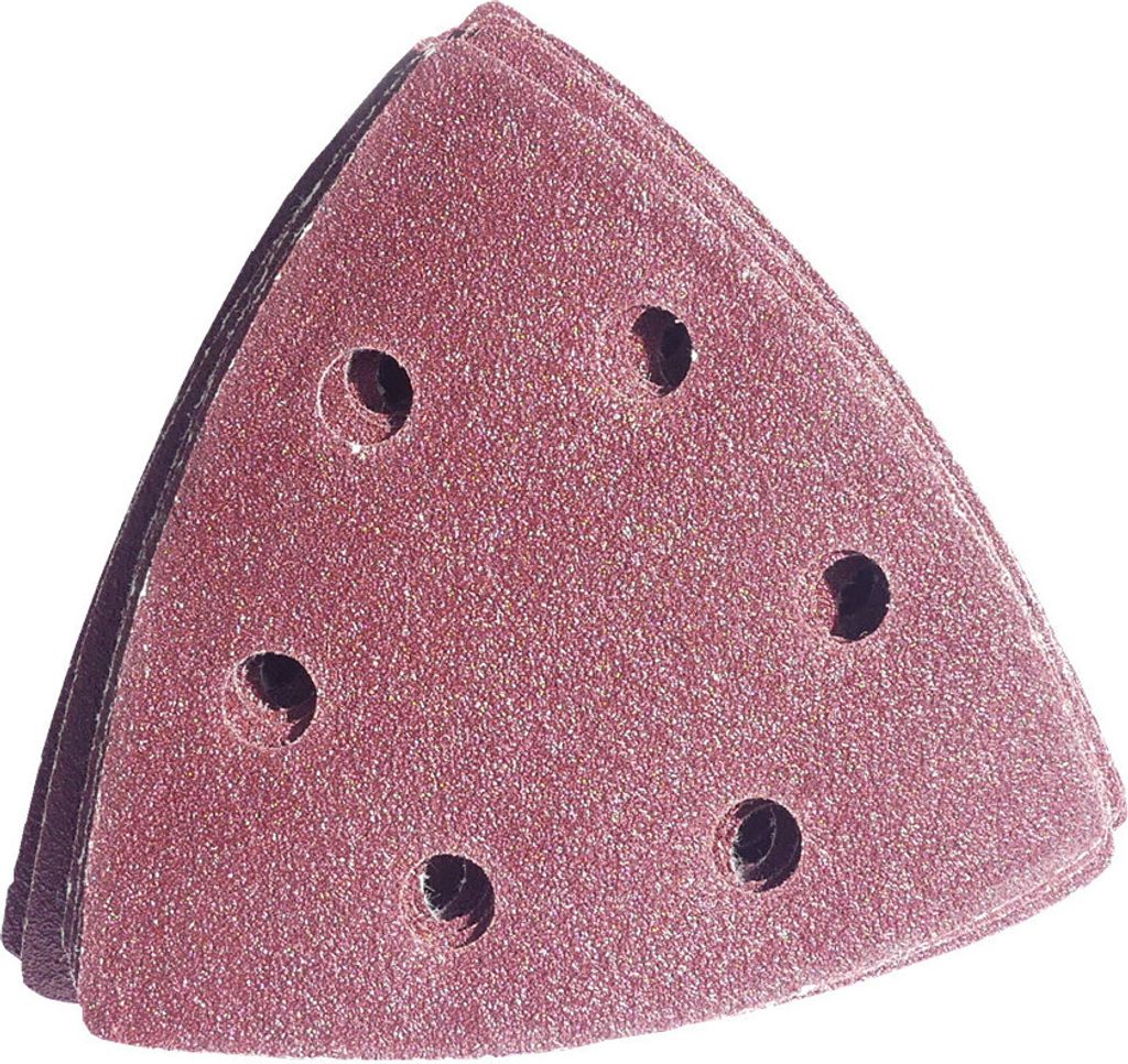 25 Stück Delta Schleifdreiecke 93x93x93mm Körnung P40 KLETT Schleifscheiben Schleifpapier mit 6 Loch Deltaschleifer Schleifblätter BOHRFUX
