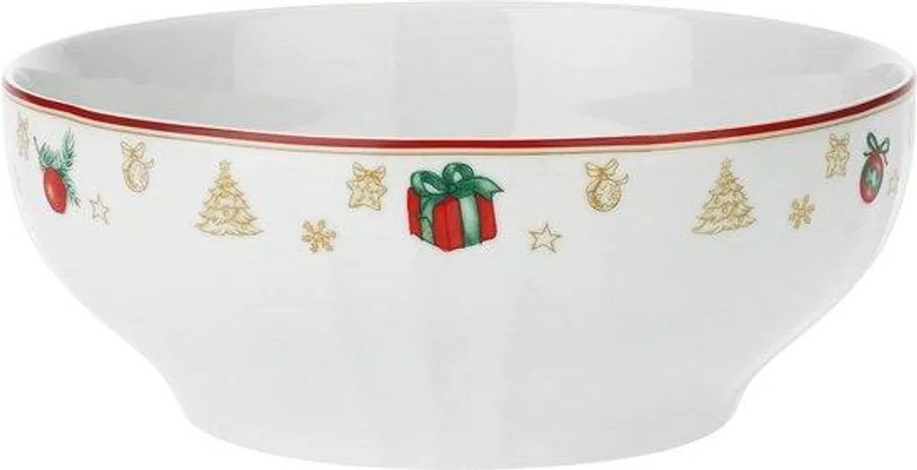 Poêle de Noël en céramique blanche haute qualité 24cm pour festin