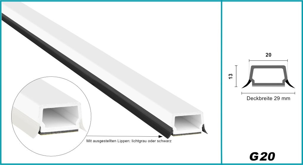 HEXIM Fenstersprossen weiß 1 & 2 Meter - selbstklebende Produktbild 