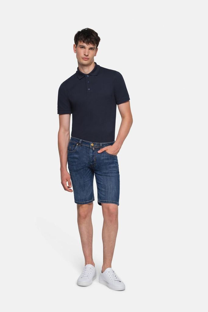 HAKRO 5-Pocket-Jeansshorts X-Stretch ECO 733, indigo, 3XL