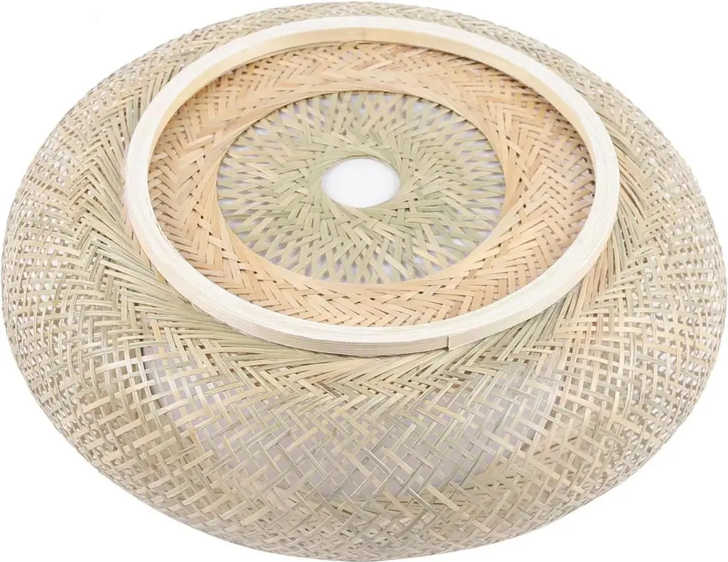 Lampada da soffitto in bambù intrecciato a mano HG-HSYXF-4280-EU Boho