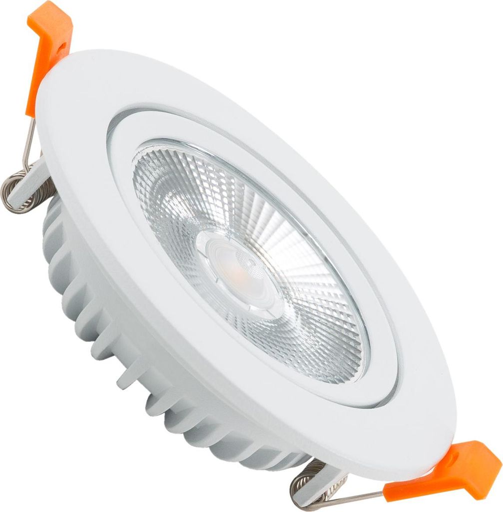 LED Downlight Einbaustrahler 10W Rund COB CRI90 Slim Ausschnitt Ø 90 mm No Flicker 4000K Neutralweiß