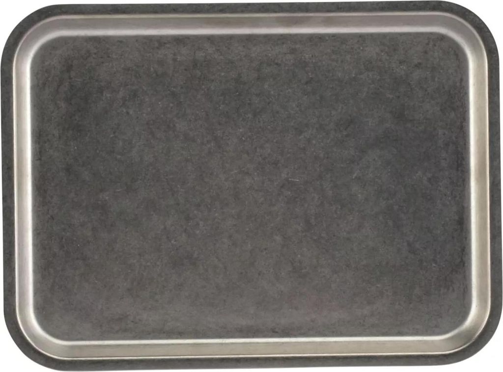 FINE 2 DINE Tablett, Höhe: 15 mm, Länge: 220 mm, Breite: 160 mm silber