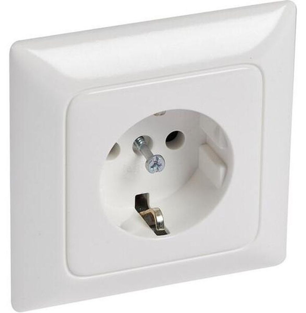Legrand 776170 Stopcontact (SL), 1-voudig, vlak, Creo, Productafbeelding 