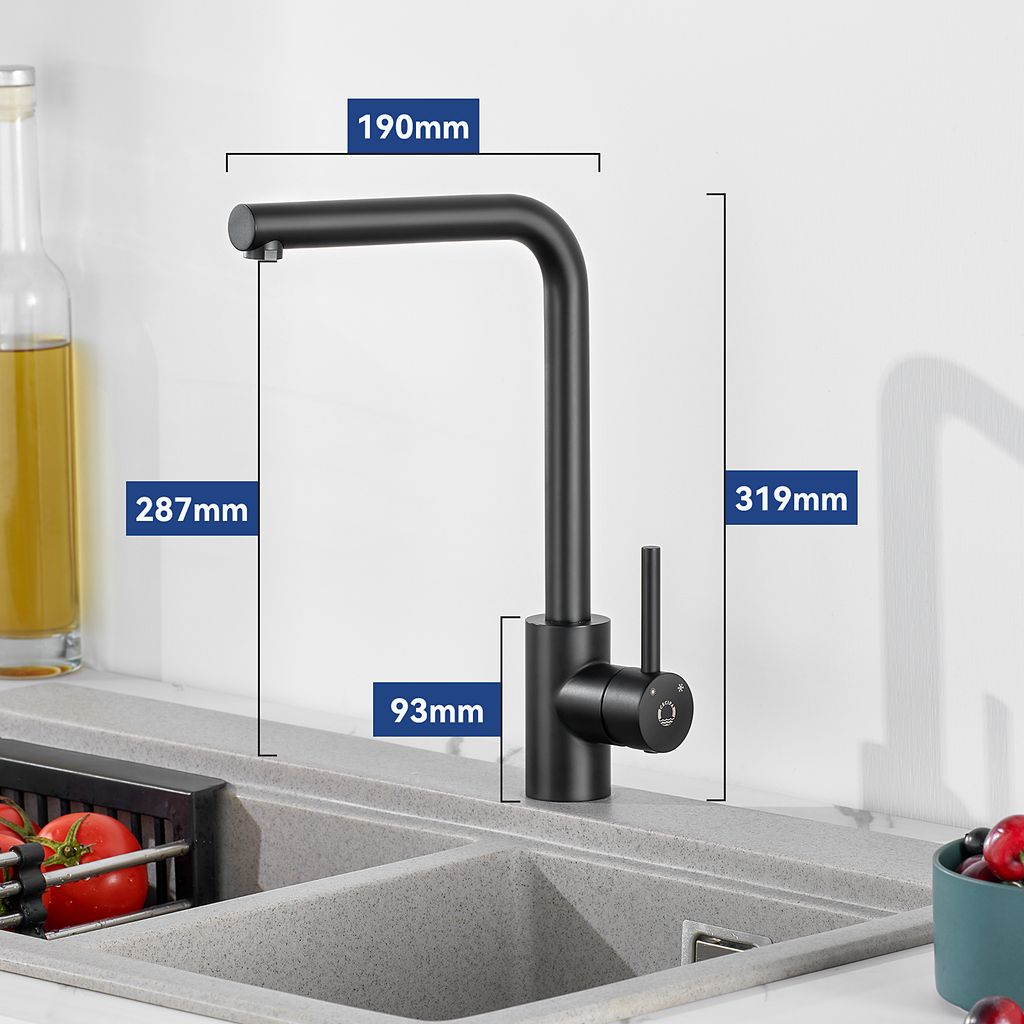 Küchenspüle 50 cm * 45 cm, Niederdruck-Küchenarmatur 31,9 Produktbild 3