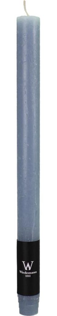 INNA-Glas Stabkerze AURORA, graublau, 27 cm, Ø2,2 cm, 10h - Produktbild 