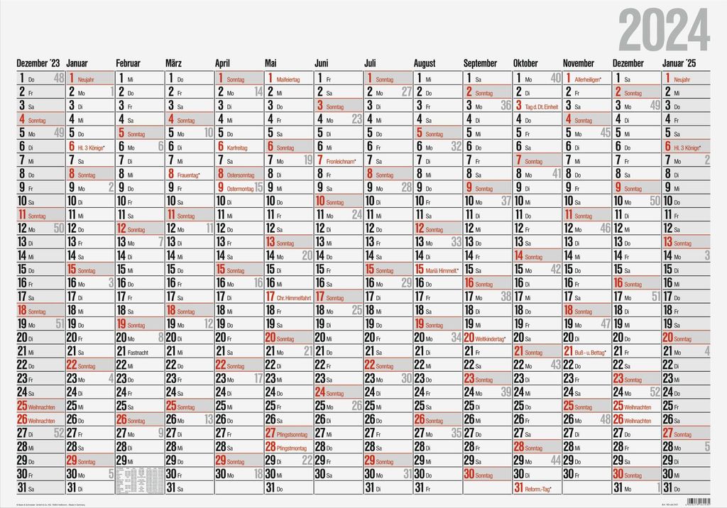 rido idé Wandkalender "Plakatkalender Office | Kaufland.de