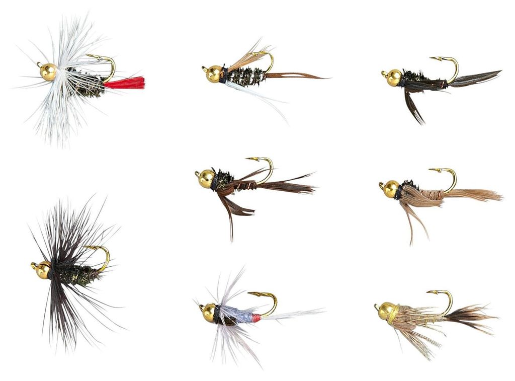 Balzer Edition Fly Goldkopfnymphen-Sortiment - 8 Fliegen im Produktbild 