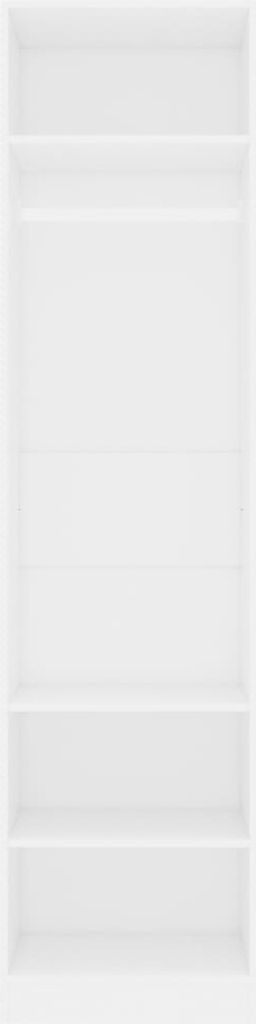 vidaXL Šatníková skriňa biela 50x50x200 cm Materiál drevo Obrázok produktu 5