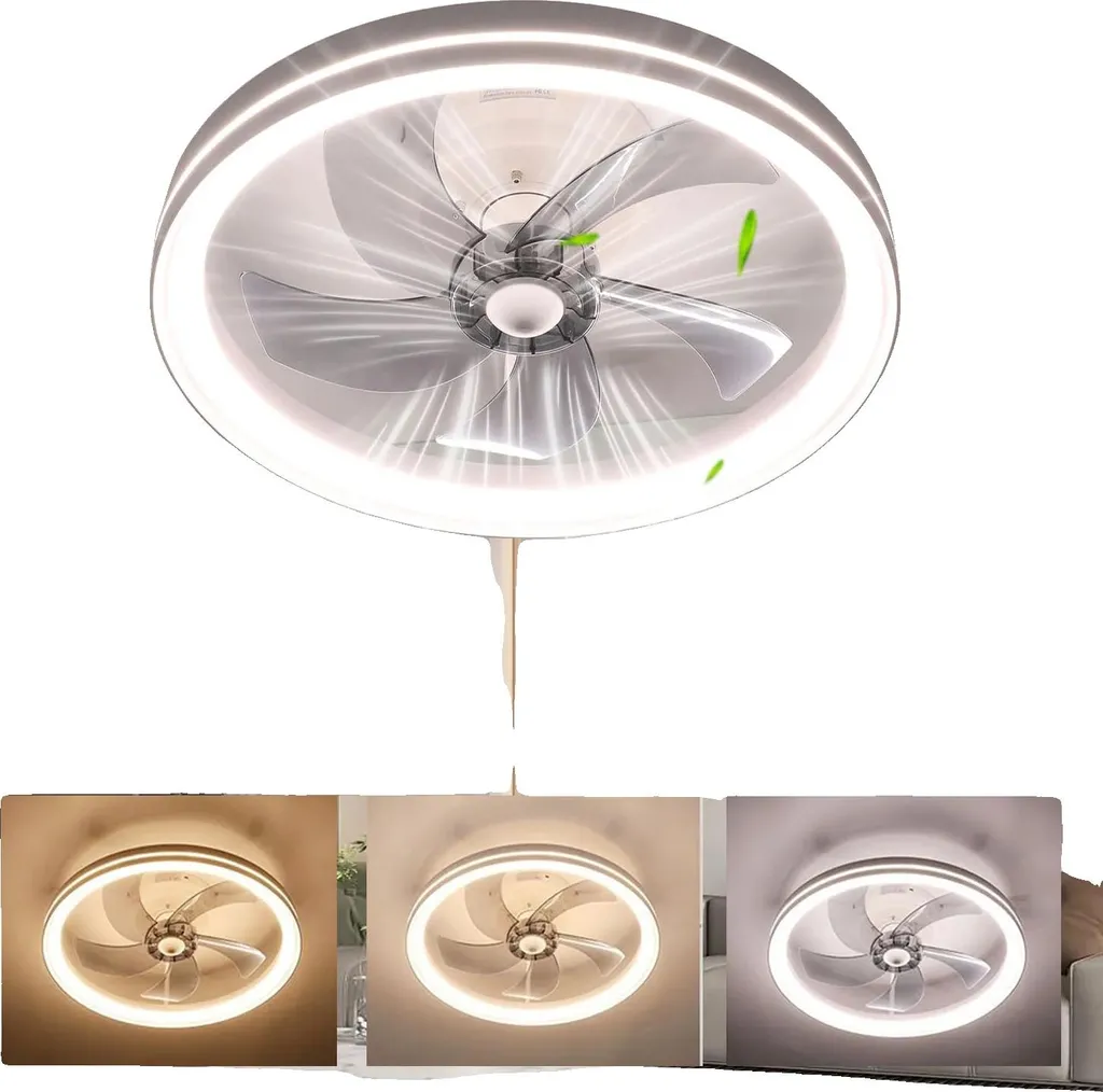 Ventilateur de plafond 46W économique avec lampe LED haute luminosité