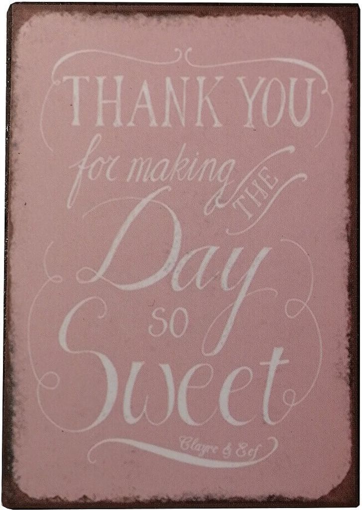 Clayre & Eef Magnet 'THANK YOU for making the Day so Sweet'