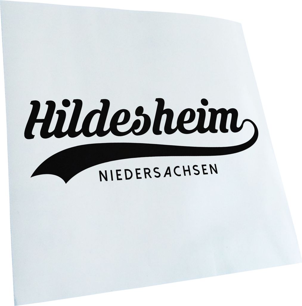 Kiwistar - Autoaufkleber - Hildesheim Niedersachsen - Schwarz - 30x10cm - Aufkleber für Auto, Laptop, Fahrrad, LKW, Motorrad mehrfarbig JDM Decal ...