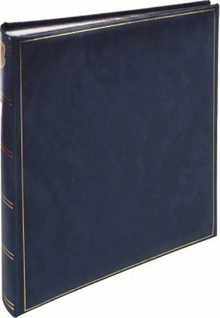 Henzo Album Photo Basicline Bleu 30x36 cm 80 Pages Blanches avec Parchemin