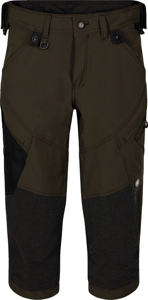 F. Engel X-treme Handwerker 3/4-Hose mit 4-Wege-Stretch, Forest Green, Gr. 56