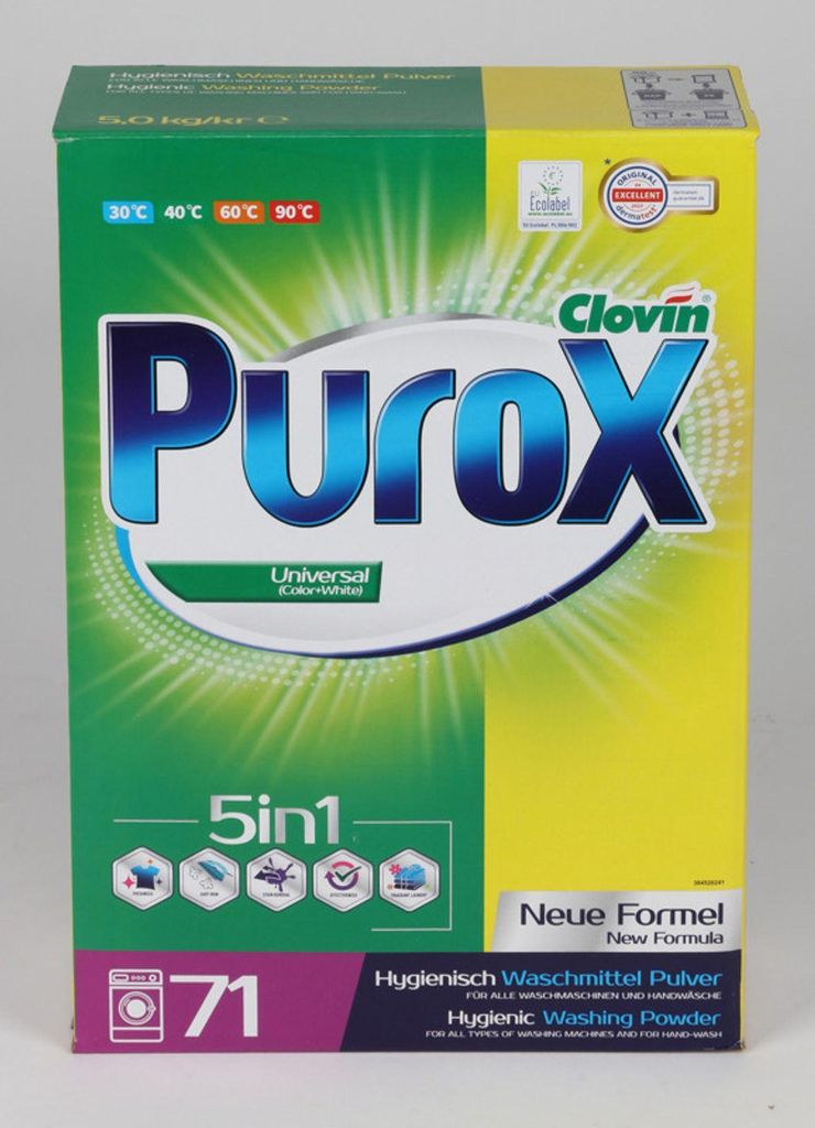 PUROX 71 WL Waschpulver im Karton Waschmittel 5 kg Laundry Produktbild 