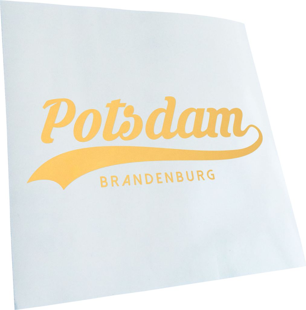 Kiwistar - Autoaufkleber - Potsdam Brandenburg - Creme - 50x18cm - Aufkleber für Auto, Laptop, Fahrrad, LKW, Motorrad mehrfarbig JDM Decal Racing