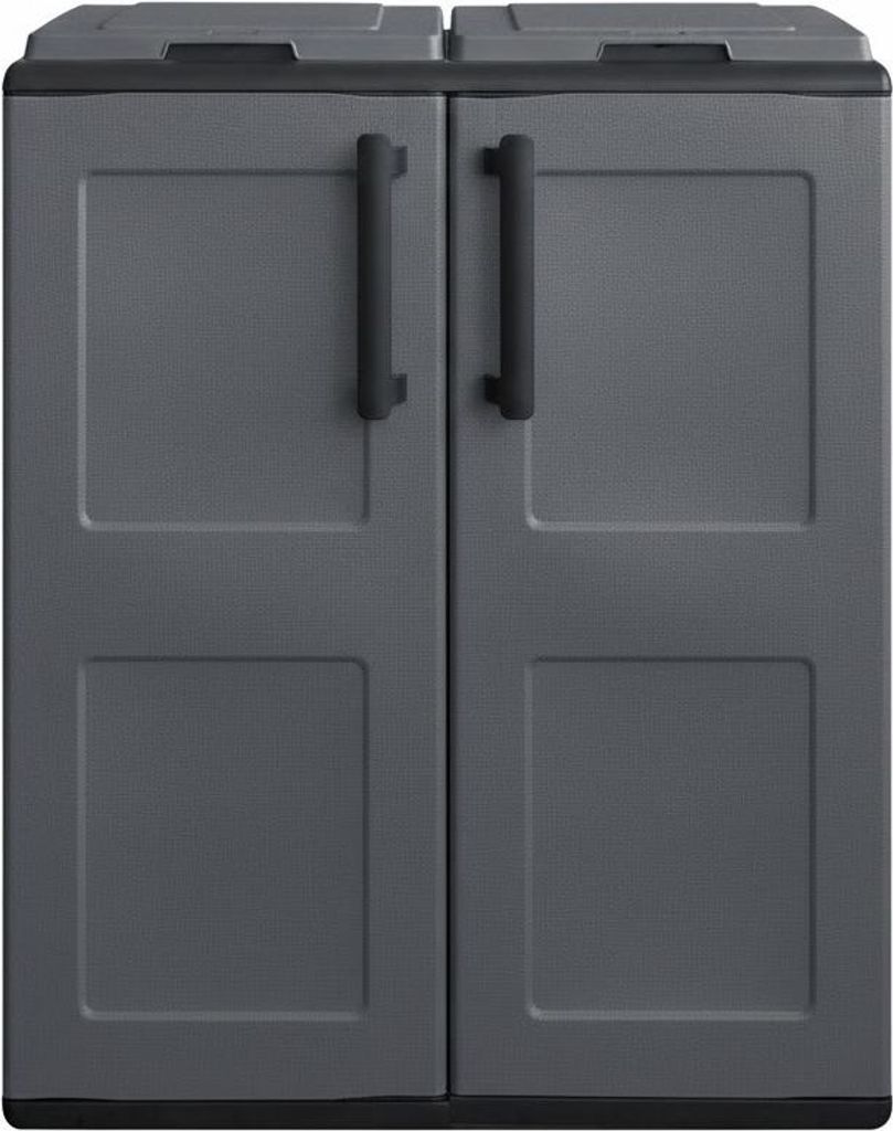 Cache Poubelles de tri Selectif 2 Sacs Meuble mi- hauteur Image du produit 