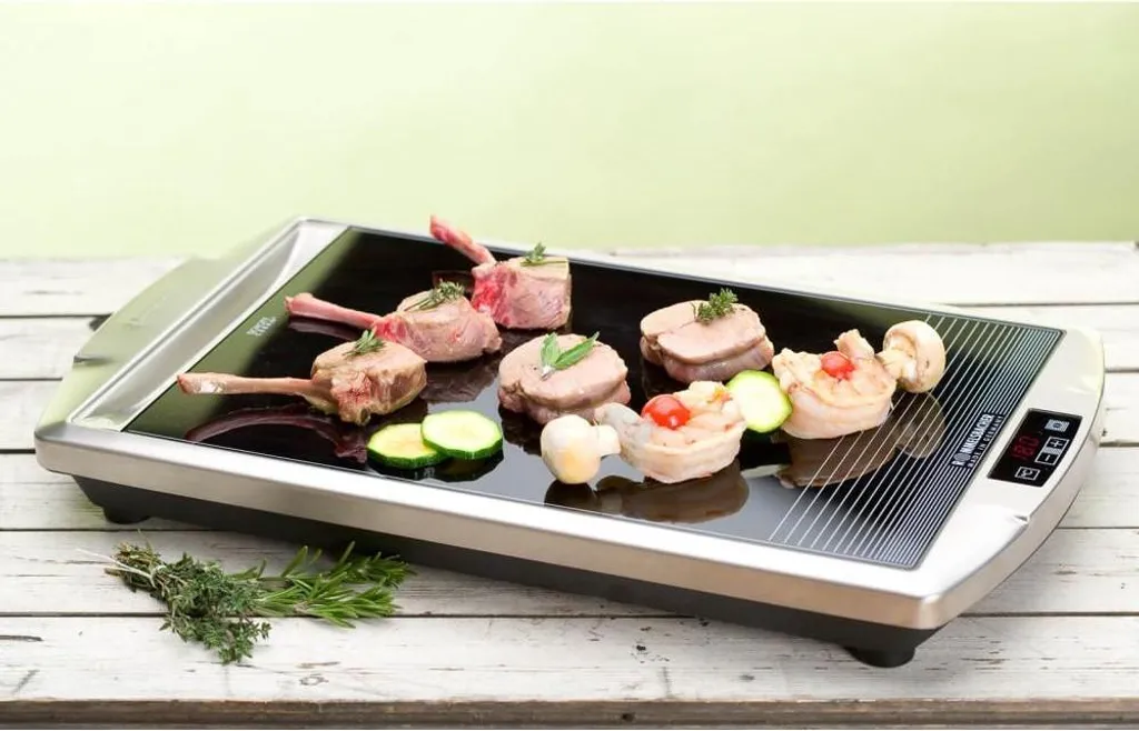 Gril de Table Vitrocéramique 2000W - Barbecue Électrique Intérieur LED - 9