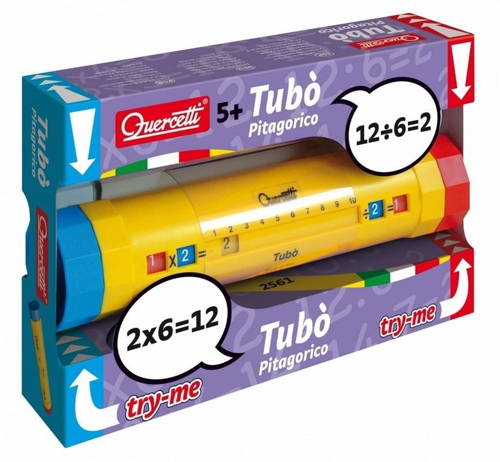 Quercetti Tubò Pitagorico Lernspiele ab 5 Jahre Mathematik Einmaleins Reisespiele Kinder Montessori Spielzeug Geschenk Mädchen Junge Brettspiele ...