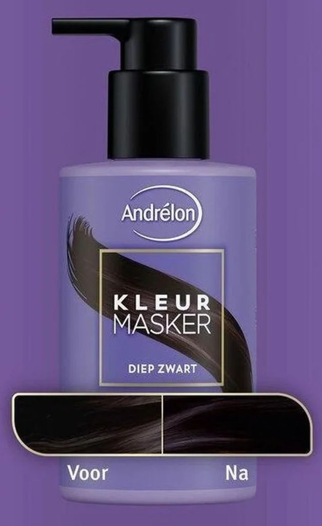 Andrelon Haarfarbe Maske schwarz