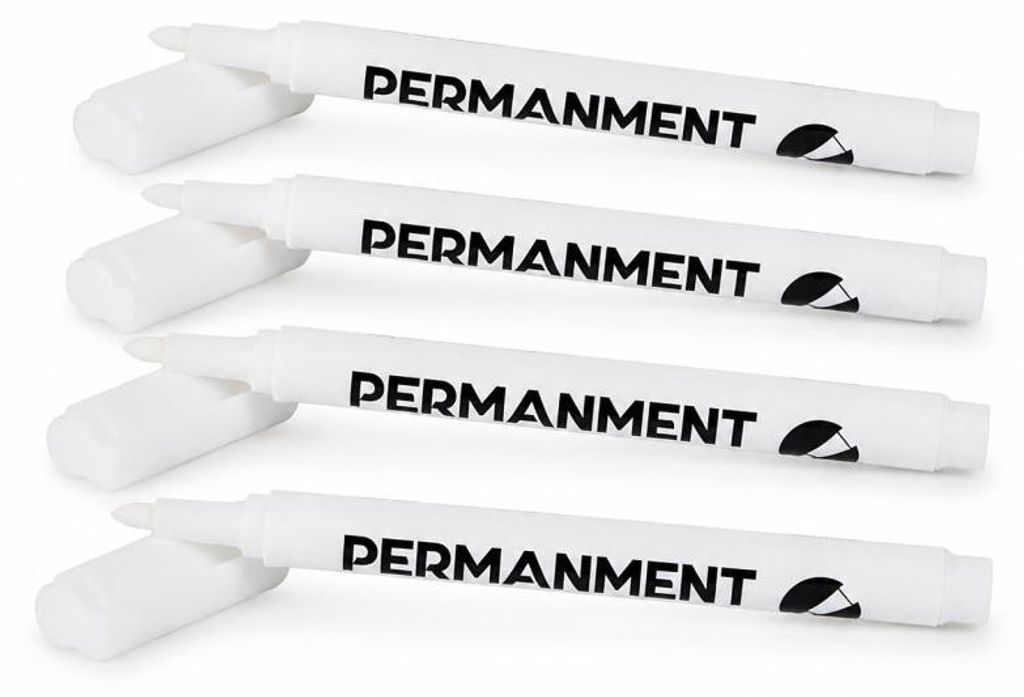 Verk 01837: Permanentmarker, weiß, 4 Stück Produktbild 