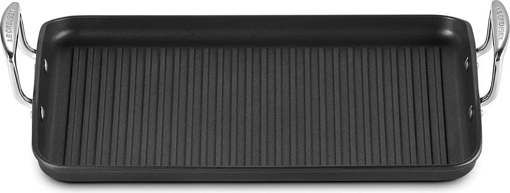 Plat à four rectangulaire anti-adhésif 35 cm en acier trempé noir