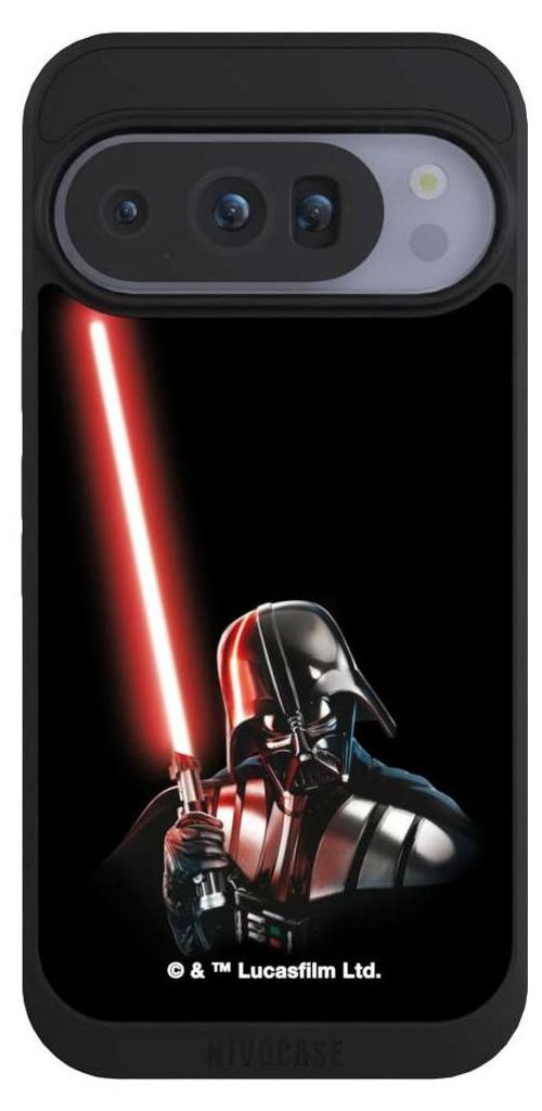 NIVOCASE Handyhülle für Google Pixel 10 Pro Hülle NIVOpure Case Schwarz Darth Vader Fanartikel Star Wars
