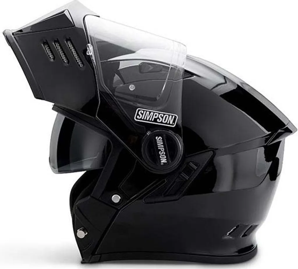 Casque de Moto Modulable Simpson Darksome Solid 06 Noir Mat XL 62 - 5