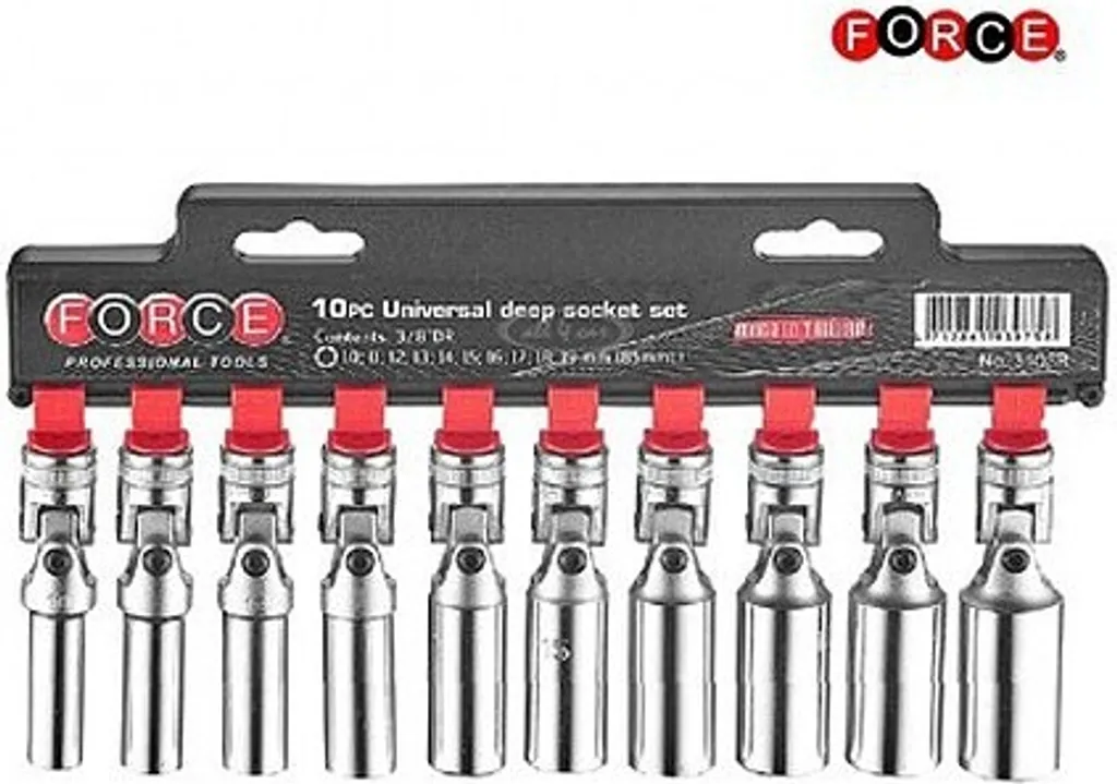Jeu de clés à douille à six pans creux 10 pcs avec articulation flexible