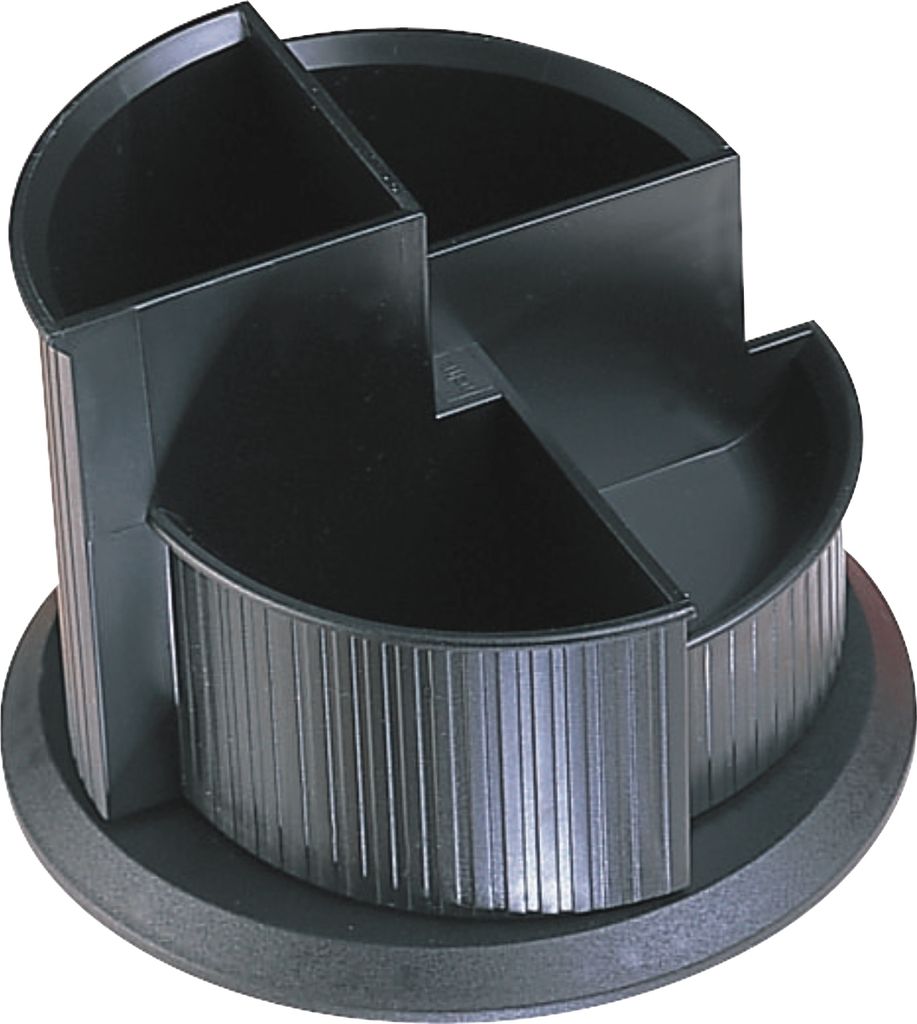 Stifteköcher Serie Linear drehbar schwarz Packung mit 14 Stück