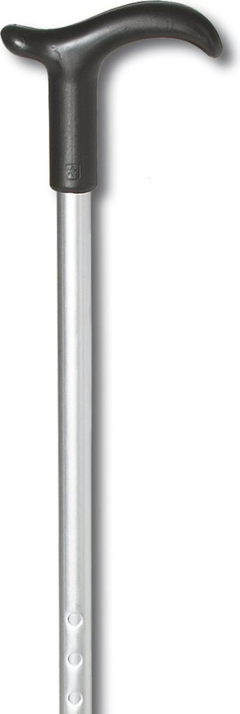 Gehstock Simplex mit Fritzgriff verstellbar>>>>Farbe: silber